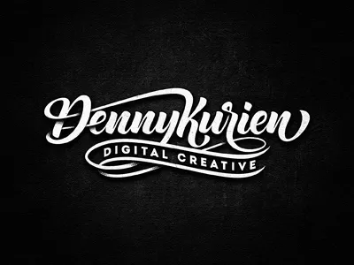 Denny Kurien custom dalibass hand drawn lettering logotype vintage