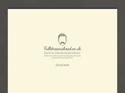 Fullstreamhead (Promo) landing online promo site stream ui ux web