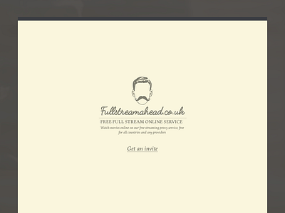 Fullstreamhead (Promo) landing online promo site stream ui ux web
