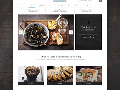 Restaurant site WIP catering food restaurant web website