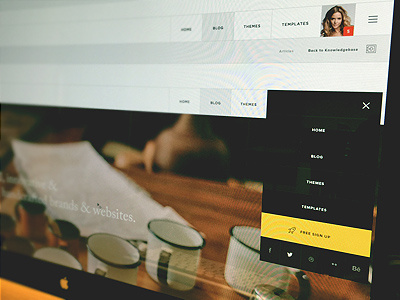 New website for Artbees artbees header menu navigation ui user interface web design website