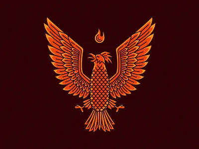 Pardon Me firebird flame incubus koi orange phoenix tattoo