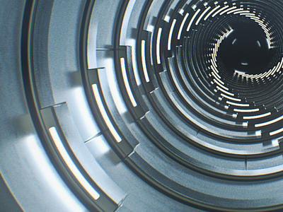 Almost at the center c4d metal octane render