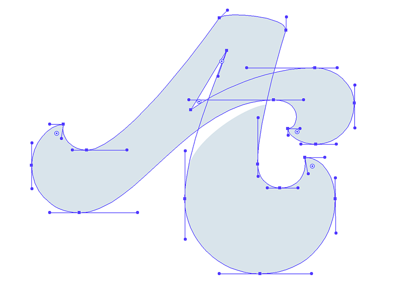 Example of Bezier "A"