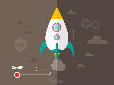 Startup aodobe download free launch rocket startup vector