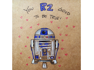 R2D2 Valentine's Day Card r2d2 star wars valentines