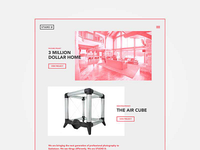 We got nominated! clean layout minimal photography responsive simple website