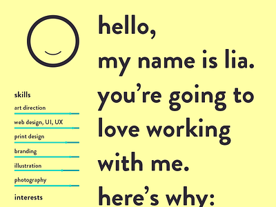 CV/Resume in progress brandon cv design graphic resume teal typography yellow