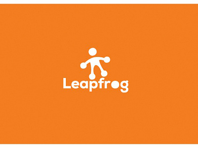 Leapfrog Logo Design By The Logo Smith branding cars design frog icons identity logo orange portfolio sans serif