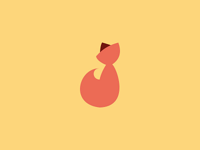 Fox branding drawing fox illustration minimalism simple