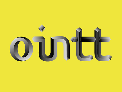 An Impossible Logo Type experimental geometry impossible logo logo type