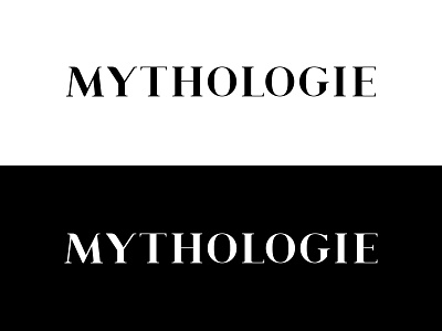 Mythologie branding custom elegant hand cream logo modern mythology sophisticated typography