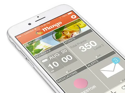 Mango Health iOS app health home screen ios medication
