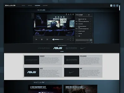 Team Exellence Webdesign esport exellence flat gaming team webdesign