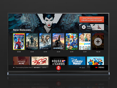 Smart TV App | Wuaki.tv app apps design movies smarttv tv ui ux