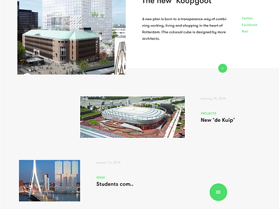 Rotterdam Architecture Beta architecture grid interface newspage rotterdam ui ux webdesign
