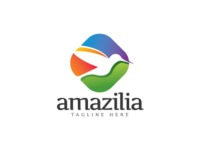 Amazilia Logo animal bird fast fly hummingbird jewelery nature quick resort wellness