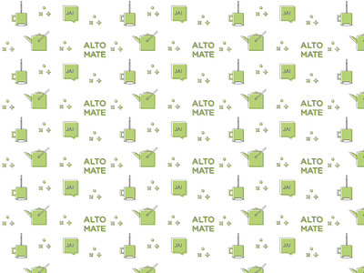 Alto Mate Pattern ai altomate argentinian colors drink flat ilustration little mate patter simple stroke