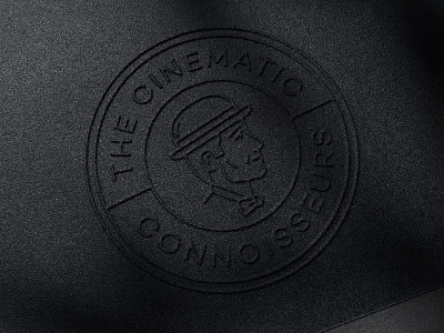 GG sneak preview behance cinema dark emboss paper preview