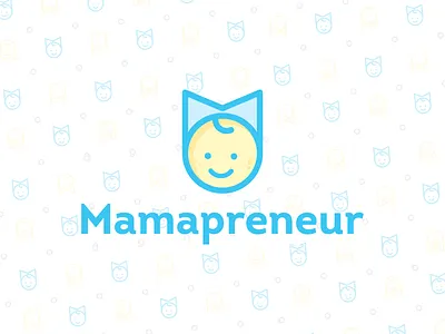 Mamapreneur Logo baby boy child cute logo kid kids logo logo design m mama mamapreneur mother