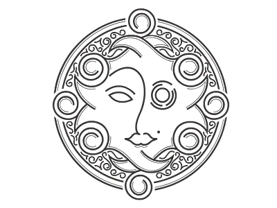 Lipcean Brand brand cyborg face future futuristic logo