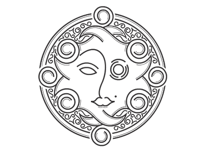 Lipcean Brand brand cyborg face future futuristic logo