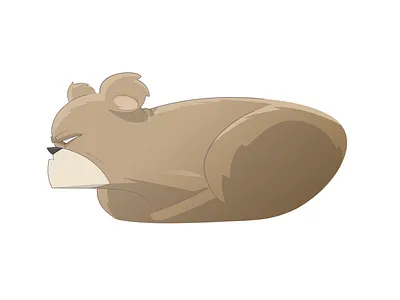 Furry angry bear brown furry hero mad oso super