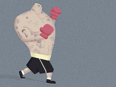 Boxer big guy boxer fight fighter tattoo