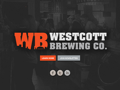 Westcott Brewing Co. brewery brewing company logo design