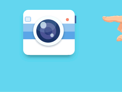 Camera Gif app camera design flat design gif graphic design icon icons ios ipad iphone mobile