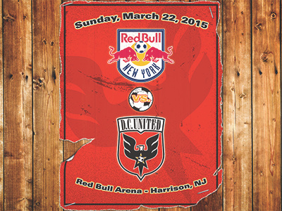 United Vs Red Bull dc united distressed football photoshop poster red bull soccer