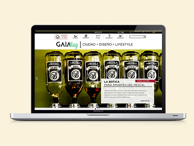 Gaia MAG identity web design