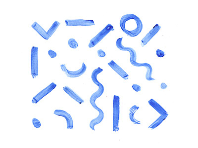 pattern draft brush hand painted paint pattern