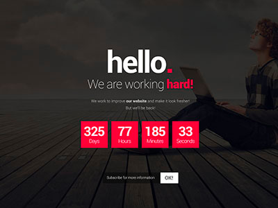 Free Comin Soon Html Template [PSD included] coming download free html psd soon