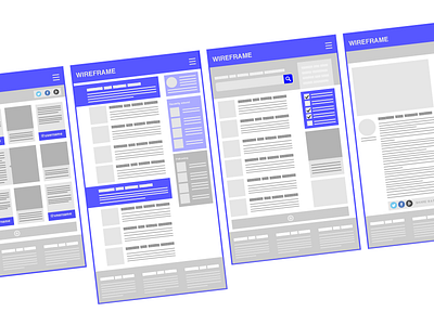 Wireframe Mini-Mockups blueprint mockup ux wireframes