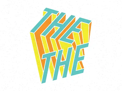 Perspective The lettering perspective typography vector