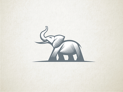 Elephant elephant illustration logo