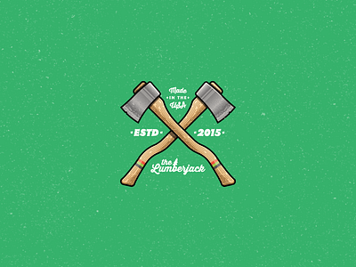 Axes Label WIP 2000 axes chop forestry grain illustration lumberjack photoshop steel texture vector wood