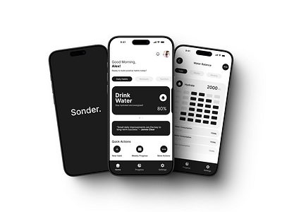 Sonder App UI mental health mental health app ui ui design