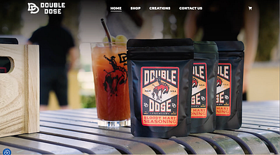 Double Dose Seasoning Website design web design website