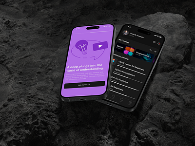 E-learning Mobile IOS App adobe xd app beautiful design e learning app figma illustration mobile app ui design uides uiux uxdesign