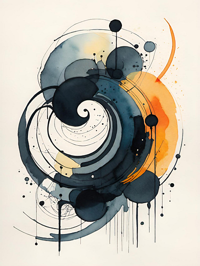 Swirl abstract abstract art art illustration swirl tattoo ideas watercolor