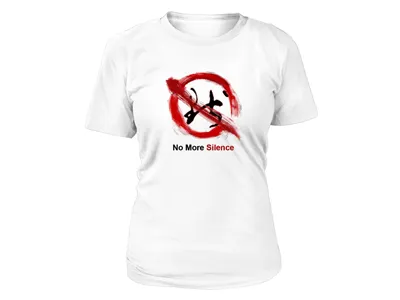 No More Silence design t shirt