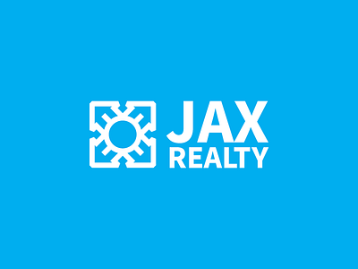 JAX Realty freelance house icon logo design realty rejected simple