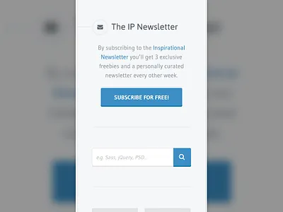Sidebar Ideas... blue button design form icon search sidebar web design website