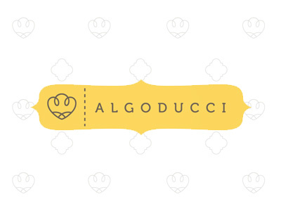 Algoducci brand branding clothes cotton cute fashion logo logotype tissue yellow