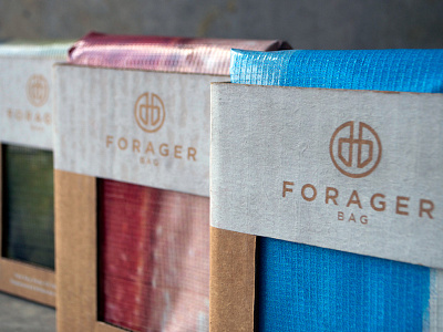 Forager Bag Packaging bag billboard eco friendly logo design package packaging product design silkscreen sustainable