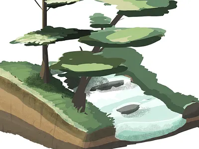 Forest day forest green river tree