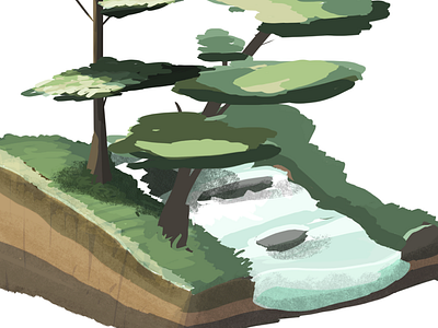 Forest day forest green river tree