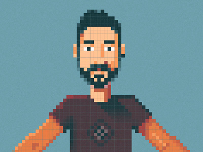 Pixel me old school pixel pixel art self portrat